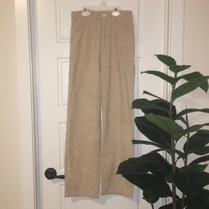 Beige Corduroy Pants